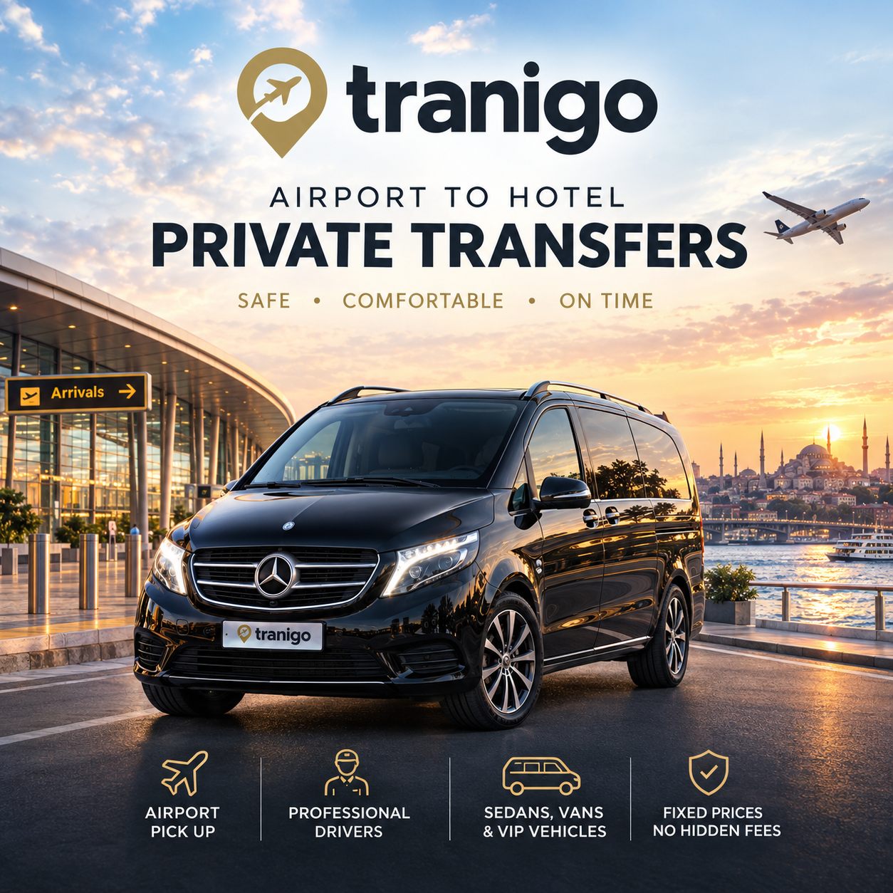 Tranigo ile Dünya Genelinde Güvenilir Havalimanı Transferi